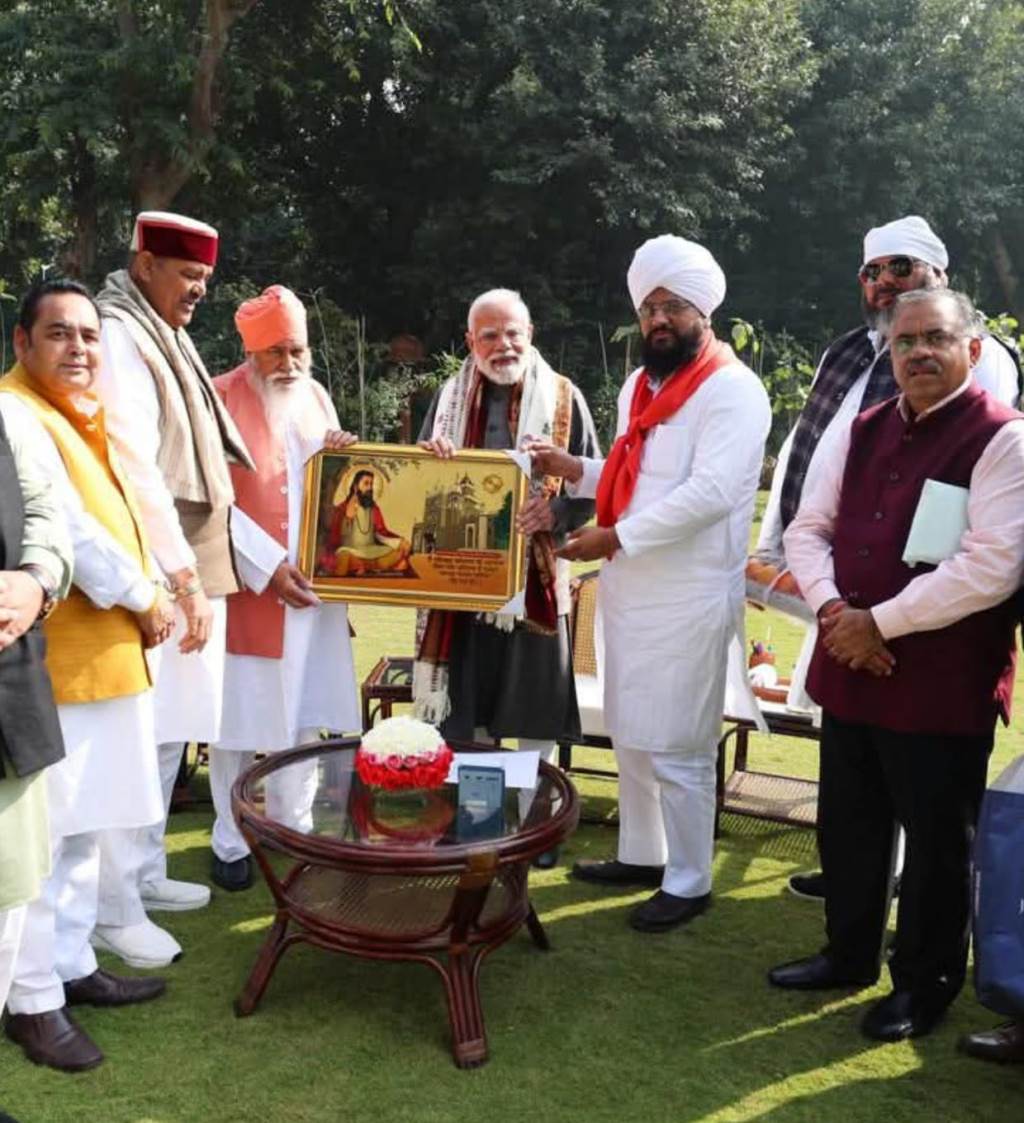 पद्म श्री सम्मान से संत निरंजन दास जी का सम्मान विजय सांपला ने जताया आभार